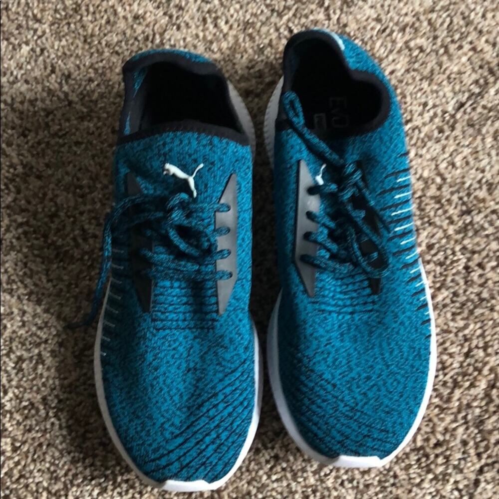 Unisex Puma Ignite Evoknit Sneaker - Teal - Picture 2 of 7
